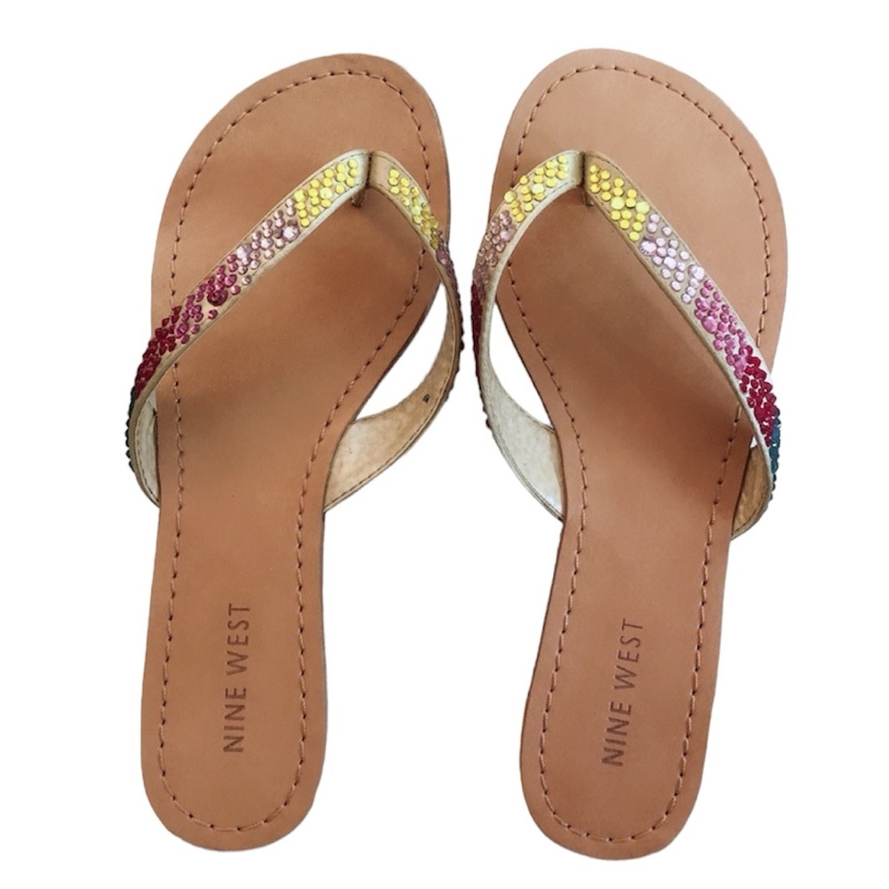 Rhinestone Nine West sandals